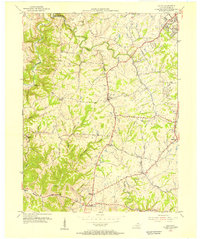1955 Map of Union, KY, 1956 Print