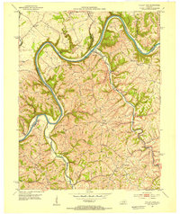 Download a high-resolution, GPS-compatible USGS topo map for Valley View, KY (1953 edition)