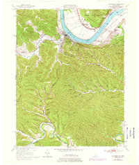 1949 Map of Vanceburg, KY, 1976 Print