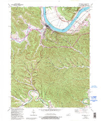 Download a high-resolution, GPS-compatible USGS topo map for Vanceburg, KY (1995 edition)