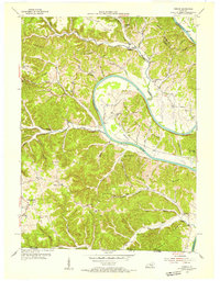 Download a high-resolution, GPS-compatible USGS topo map for Vernon, KY (1955 edition)