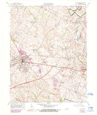 Download a high-resolution, GPS-compatible USGS topo map for Versailles, KY (1990 edition)