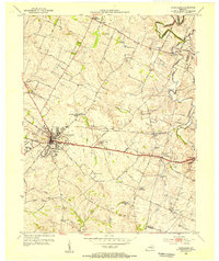 Download a high-resolution, GPS-compatible USGS topo map for Versailles, KY (1955 edition)