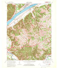 Download a high-resolution, GPS-compatible USGS topo map for Vevay South, KY (1969 edition)