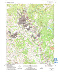 preview thumbnail of historical topo map of Vine Grove, KY in 1991