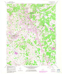 Download a high-resolution, GPS-compatible USGS topo map for Vine Grove, KY (1983 edition)