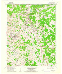 1960 Map of Vine Grove, 1961 Print