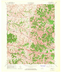 preview thumbnail of historical topo map of Shelby County, KY in 1965