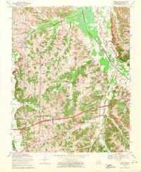 preview thumbnail of historical topo map of Graves County, KY in 1969