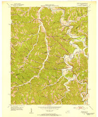 preview thumbnail of historical topo map of Magoffin County, KY in 1951