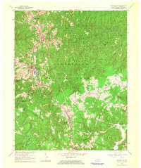 preview thumbnail of historical topo map of Whitley City, McCreary County, KY in 1963