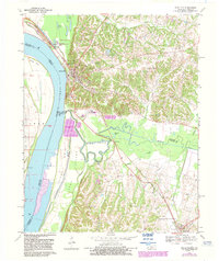Download a high-resolution, GPS-compatible USGS topo map for Wickliffe, KY (1983 edition)