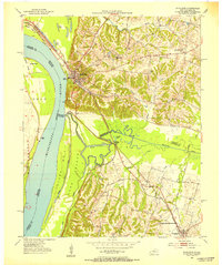 Download a high-resolution, GPS-compatible USGS topo map for Wickliffe, KY (1953 edition)