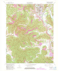 Download a high-resolution, GPS-compatible USGS topo map for Williamsburg, KY (1983 edition)