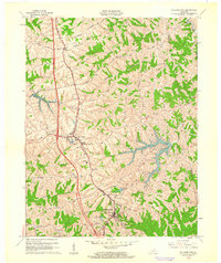 1961 Map of Williamstown, KY, 1962 Print