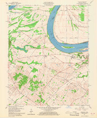preview thumbnail of historical topo map of Henderson County, KY in 1959