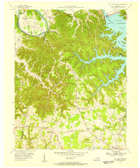 Download a high-resolution, GPS-compatible USGS topo map for Wolf Creek Dam, KY (1955 edition)