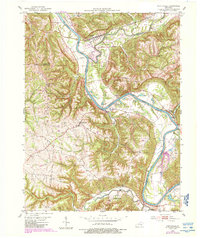 1952 Map of Worthville, KY, 1988 Print