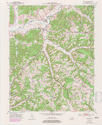 Download a high-resolution, GPS-compatible USGS topo map for Yosemite, KY (1983 edition)