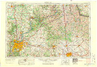 1956 Map of Louisville, 1971 Print