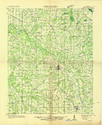 1936 Map of Benton