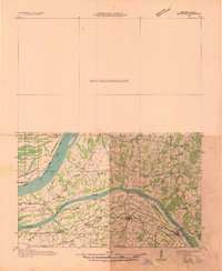 1936 Map of Calvert City, KY