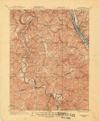 1936 Map of Alexandria, 1950 Print