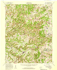 1949 Map of Big Clifty, KY, 1959 Print