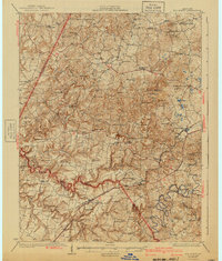 1932 Map of Big Clifty, KY, 1940 Print