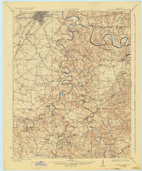 1923 Map of Bowling Green, 1936 Print