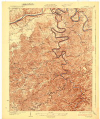 preview thumbnail of historical topo map of Burnside, KY in 1932