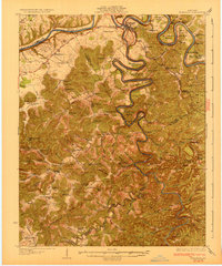 preview thumbnail of historical topo map of Burnside, KY in 1932