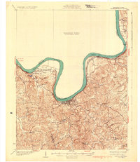 preview thumbnail of historical topo map of Cannelton, IN in 1934