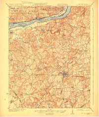 Download a high-resolution, GPS-compatible USGS topo map for Cave In Rock, KY (1925 edition)