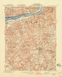 Download a high-resolution, GPS-compatible USGS topo map for Cave In Rock, KY (1942 edition)