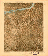 Download a high-resolution, GPS-compatible USGS topo map for Cave In Rock, KY (1925 edition)