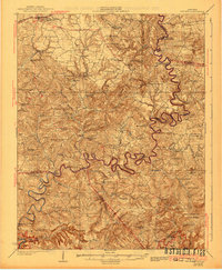 1925 Map of Cub Run, 1941 Print