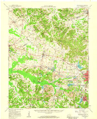 1954 Map of Earlington, KY, 1958 Print