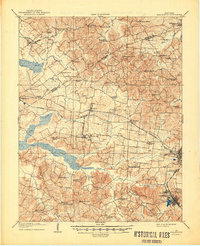 1909 Map of Earlington, 1949 Print