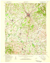 1949 Map of Elizabethtown, 1959 Print