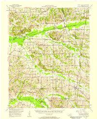 1952 Map of Fancy Farm, KY, 1958 Print