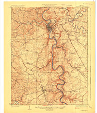 1924 Map of Frankfort