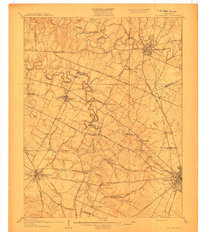 1908 Map of Woodford County, KY