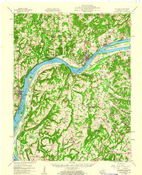 Download a high-resolution, GPS-compatible USGS topo map for Golconda, KY (1960 edition)