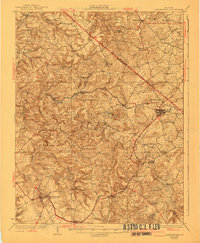 1931 Map of Hardinsburg, 1941 Print