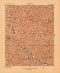 preview thumbnail of historical topo map of Floyd County, KY in 1916