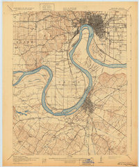 1916 Map of Henderson, 1932 Print