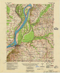 1955 Map of Hickman, KY