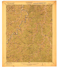 1916 Map of Inez, KY