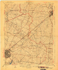 1929 Map of Lexington, 1943 Print